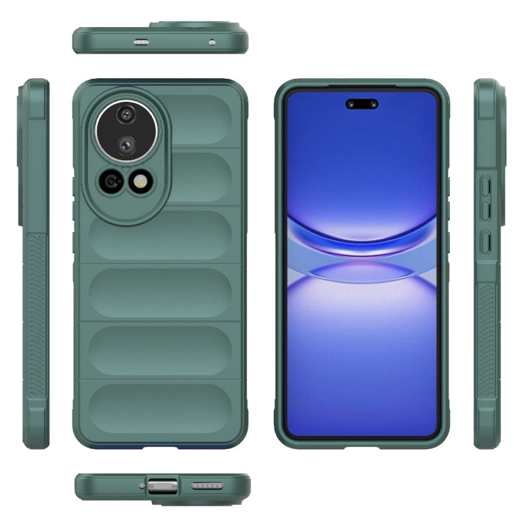 For Huawei nova 12 Ultra / 12 Pro Magic Shield TPU + Flannel Phone Case(Dark Green) - Huawei Cases by PMC TechLife | Online Shopping South Africa | PMC TechLife | Buy Now Pay Later Mobicred