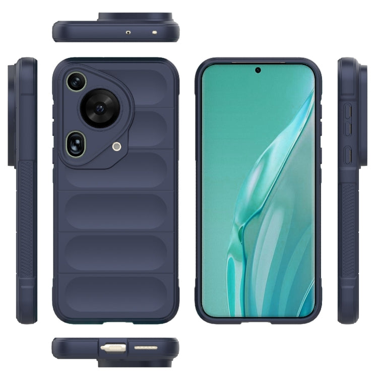 For Huawei Pura 70 Ultra Magic Shield TPU + Flannel Phone Case(Dark Blue) - Huawei Cases by PMC TechLife | Online Shopping South Africa | PMC TechLife | Buy Now Pay Later Mobicred