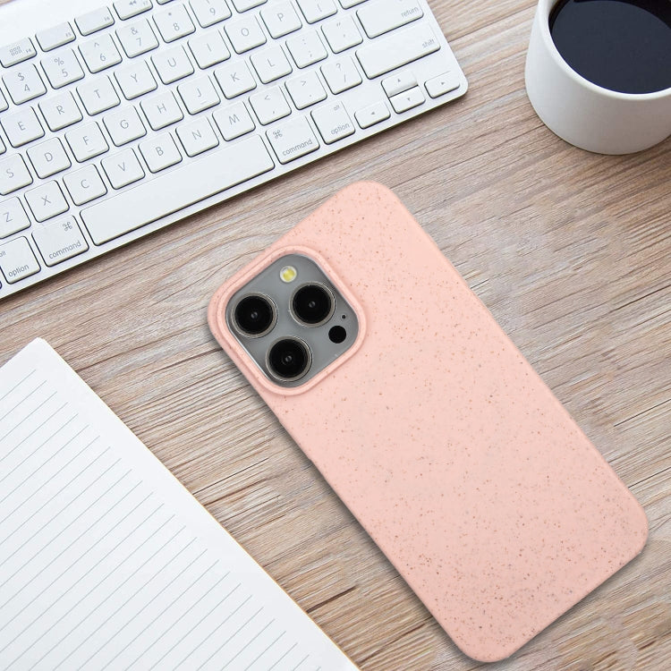 For iPhone 11 Pro Wheat MagSafe Magnetic Straw Material + TPU Phone Case(Pink) - iPhone 11 Pro Cases by PMC Jewellery | Online Shopping South Africa | PMC Jewellery