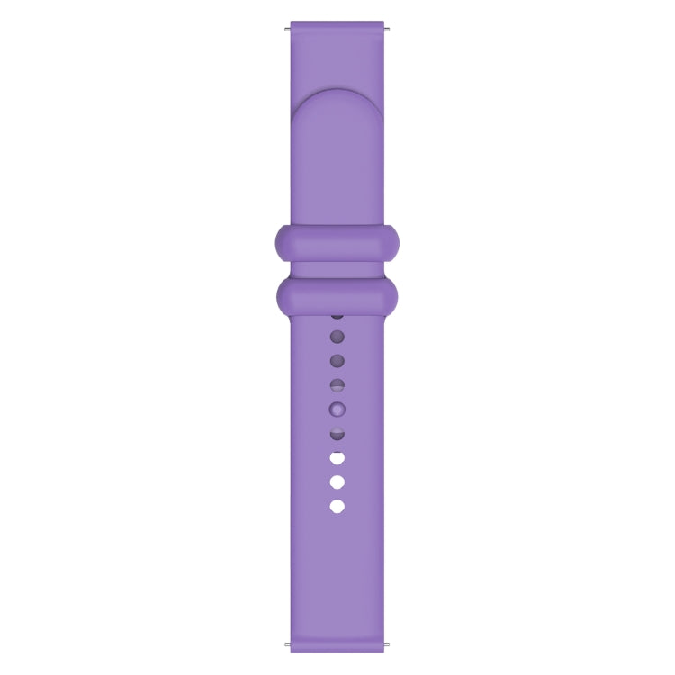 18mm Universal Solid Color Reverse Buckle Silicone Watch Band(Purple) - free shipping - PMC TechLife - Order now!