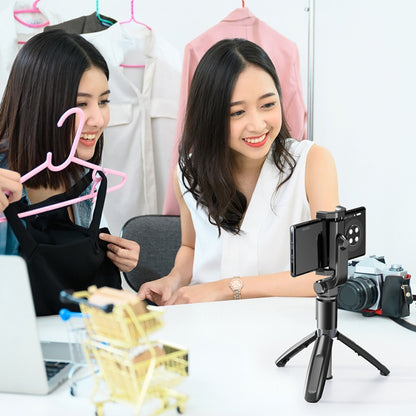 Yesido SF11 Retractable Bluetooth Tripod Phone Live Broadcast Selfie Stand(Black) - Selfie Sticks by Yesido | Online Shopping South Africa | PMC Jewellery | Buy Now Pay Later Mobicred