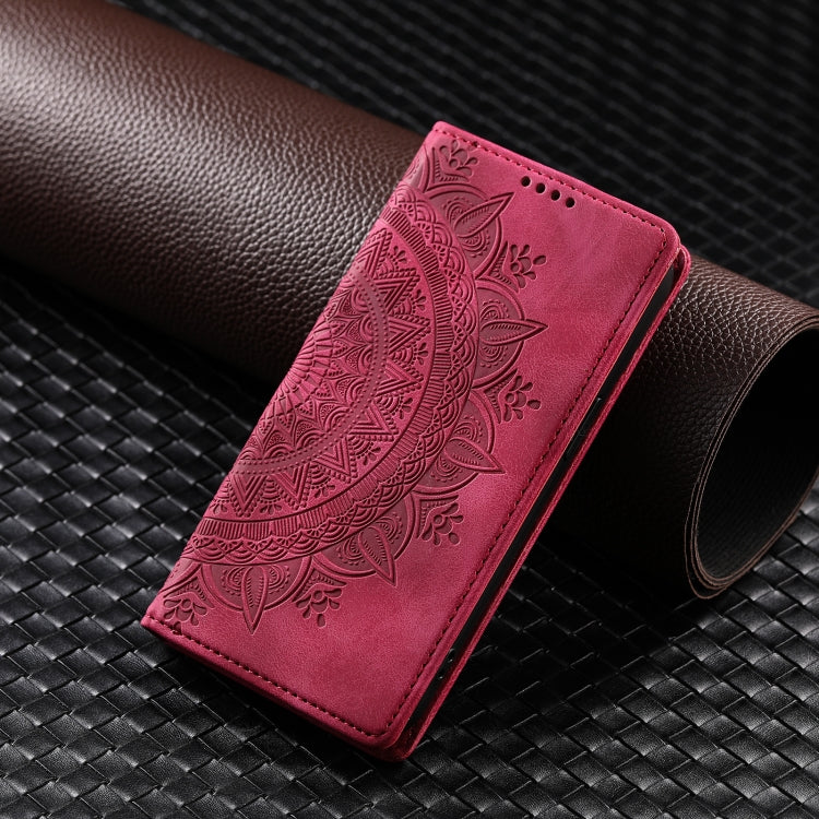 For iPhone 16 Pro Max Totem Embossed Magnetic Leather Phone Case(Red) - iPhone 16 Pro Max Cases by PMC TechLife | Online Shopping South Africa | PMC TechLife | Buy Now Pay Later Mobicred