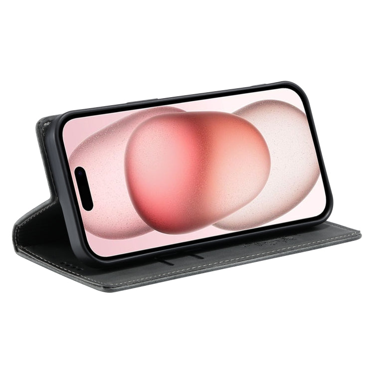 For iPhone 16 Totem Embossed Magnetic Leather Phone Case(Grey) - iPhone 16 Cases by PMC TechLife | Online Shopping South Africa | PMC TechLife | Buy Now Pay Later Mobicred