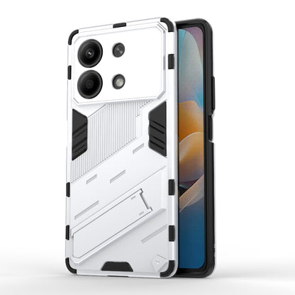 For Xiaomi Redmi Note 13R Pro 5G Punk Armor 2 in 1 PC + TPU Phone Case with Holder(White) - Xiaomi Cases by PMC Jewellery | Online Shopping South Africa | PMC Jewellery | Buy Now Pay Later Mobicred