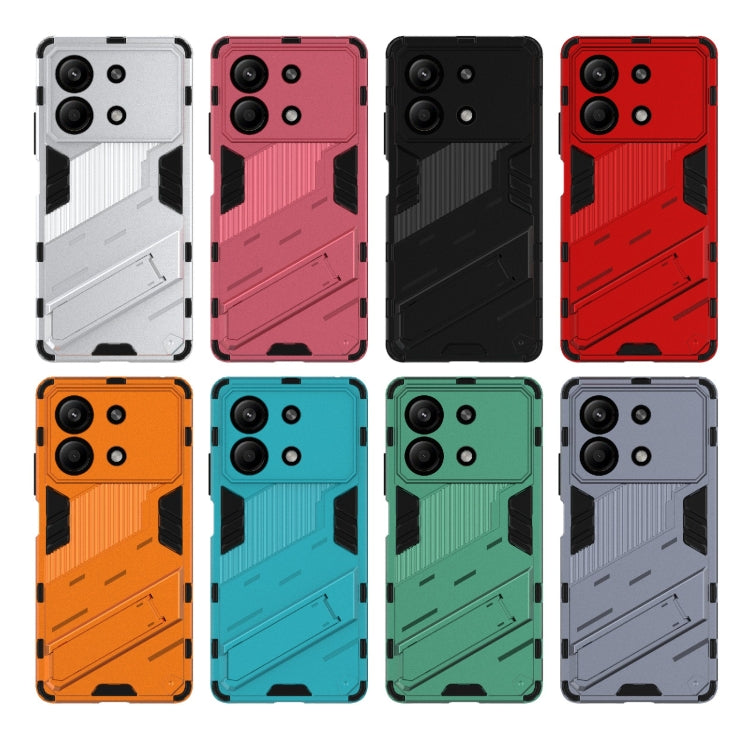 For Xiaomi Redmi Note 13R Pro 5G Punk Armor 2 in 1 PC + TPU Phone Case with Holder(Blue) - Xiaomi Cases by PMC TechLife | Online Shopping South Africa | PMC TechLife | Buy Now Pay Later Mobicred