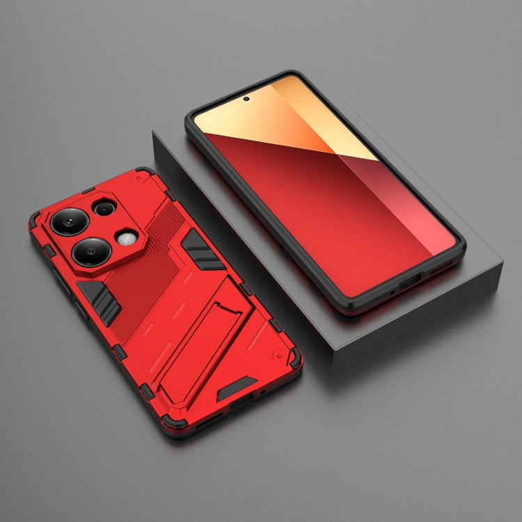 For Xiaomi Redmi Note 13 Pro 4G Global Punk Armor 2 in 1 PC + TPU Phone Case with Holder(Red) - Note 13 Pro Cases by PMC Jewellery | Online Shopping South Africa | PMC Jewellery | Buy Now Pay Later Mobicred