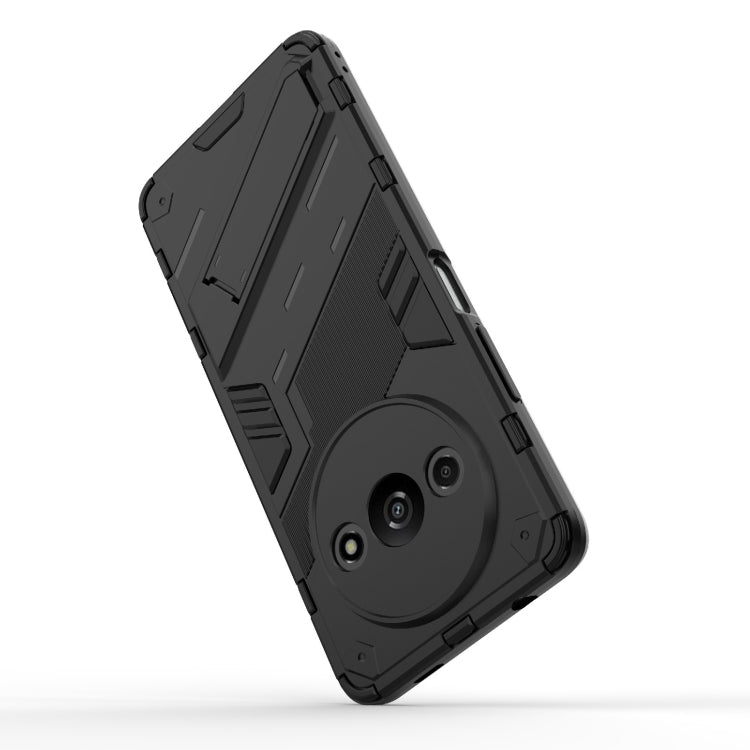 For Xiaomi Redmi A3 4G Global Punk Armor 2 in 1 PC + TPU Phone Case with Holder(Grey) - Xiaomi Cases by PMC Jewellery | Online Shopping South Africa | PMC Jewellery | Buy Now Pay Later Mobicred