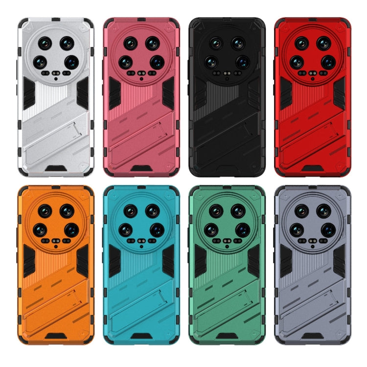 For Xiaomi 14 Ultra 5G Punk Armor 2 in 1 PC + TPU Phone Case with Holder(Blue) - 14 Ultra Cases by PMC TechLife | Online Shopping South Africa | PMC TechLife