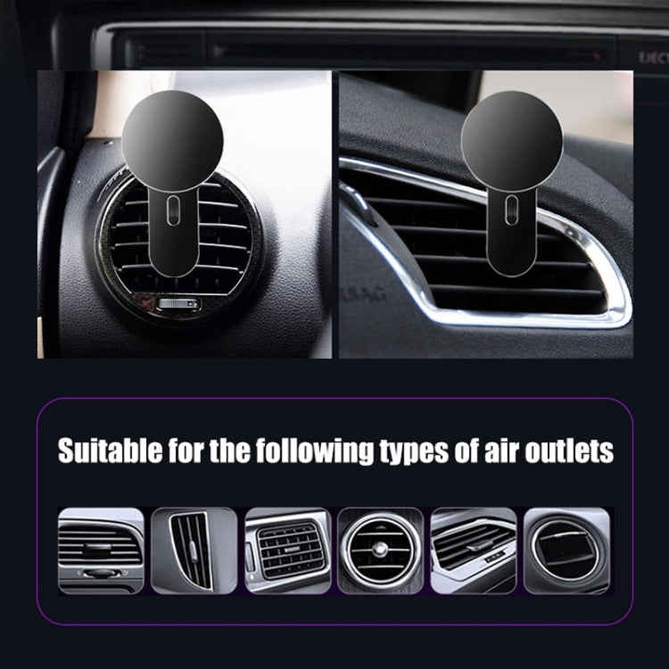 360 Degree Rotating Car Air Outlet Magnetic Phone Holder(Grey) - Car Holders by PMC Jewellery | Online Shopping South Africa | PMC Jewellery | Buy Now Pay Later Mobicred