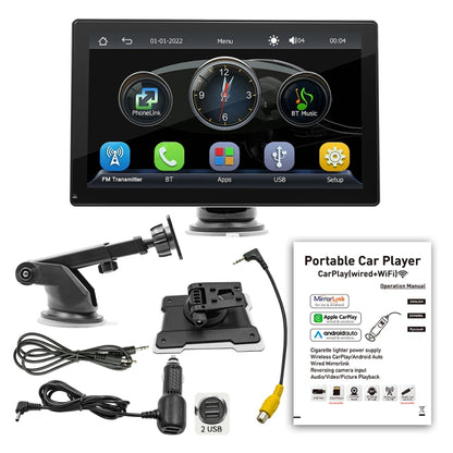 B5305 9 inch Portable Car MP5 Player Support CarPlay / Android Auto(Black) - Car MP3 & MP4 & MP5 by PMC Jewellery | Online Shopping South Africa | PMC Jewellery | Buy Now Pay Later Mobicred