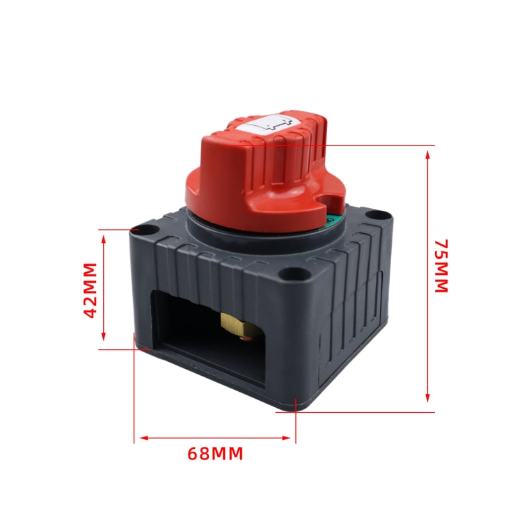 CP-4341 Yacht RV Single-circuit High-current Knob Power-off Switch(Black) - free shipping - PMC TechLife - Order now!
