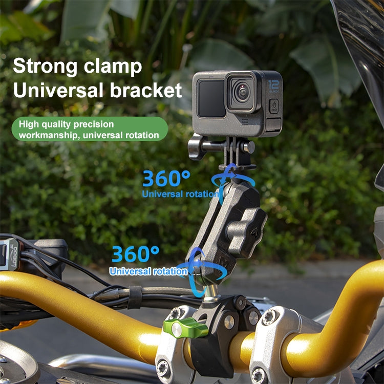 RUIGPRO Crab Clamp Action Camera Bracket Dual-Head Crab x 2 with Selfie Stick - Holder by RUIGPRO | Online Shopping South Africa | PMC TechLife | Buy Now Pay Later Mobicred