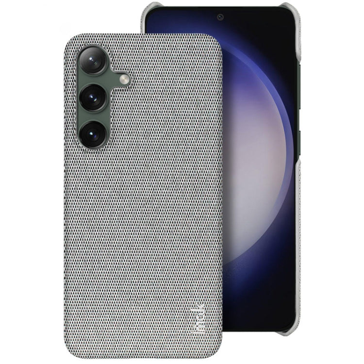 For Samsung Galaxy S24+ 5G imak Ruiyi Series Cloth Texture PU + PC Phone Case(Light Grey) - Galaxy S24+ 5G Cases by imak | Online Shopping South Africa | PMC Jewellery | Buy Now Pay Later Mobicred