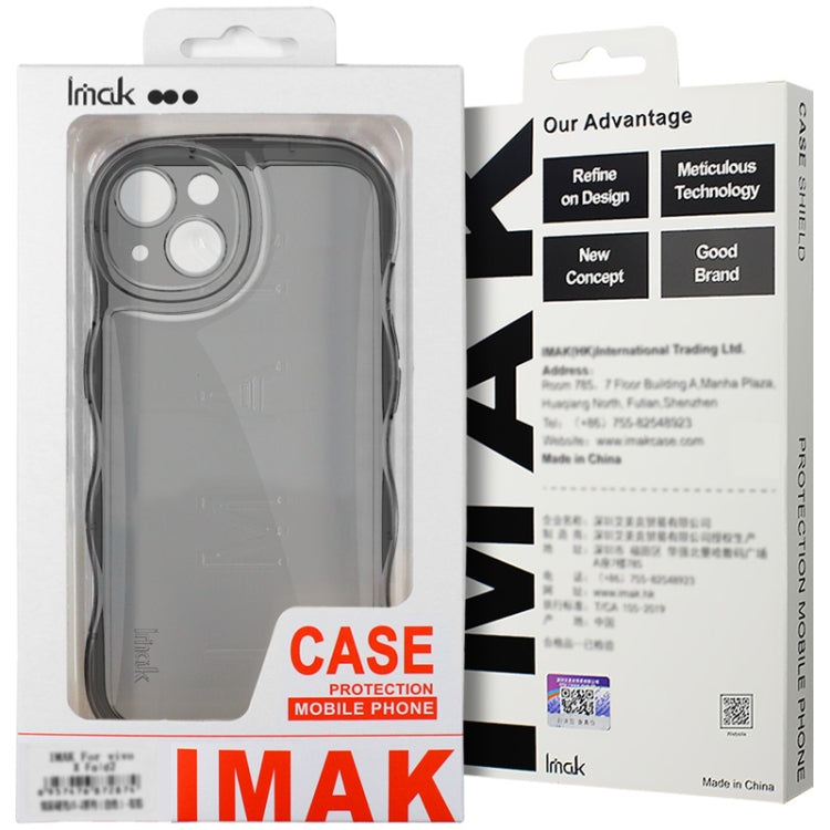 For Xiaomi 14 5G IMAK Wave Bubble Soft Shockproof Phone Case(Transparent Black) - 14 Cases by imak | Online Shopping South Africa | PMC Jewellery | Buy Now Pay Later Mobicred