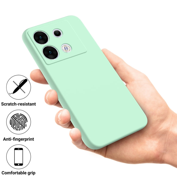 For Infinix Zero 30 5G Solid Color Liquid Silicone Dropproof Full Coverage Protective Case(Green) - Infinix Cases by PMC Jewellery | Online Shopping South Africa | PMC Jewellery