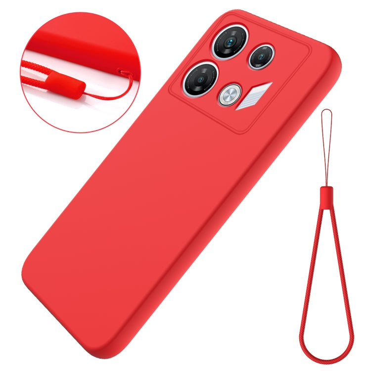 For Infinix GT 10 Pro Solid Color Liquid Silicone Dropproof Full Coverage Protective Case(Red) - Infinix Cases by PMC Jewellery | Online Shopping South Africa | PMC Jewellery