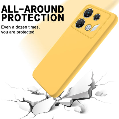 For Infinix GT 10 Pro Solid Color Liquid Silicone Dropproof Full Coverage Protective Case(Yellow) - Infinix Cases by PMC Jewellery | Online Shopping South Africa | PMC Jewellery