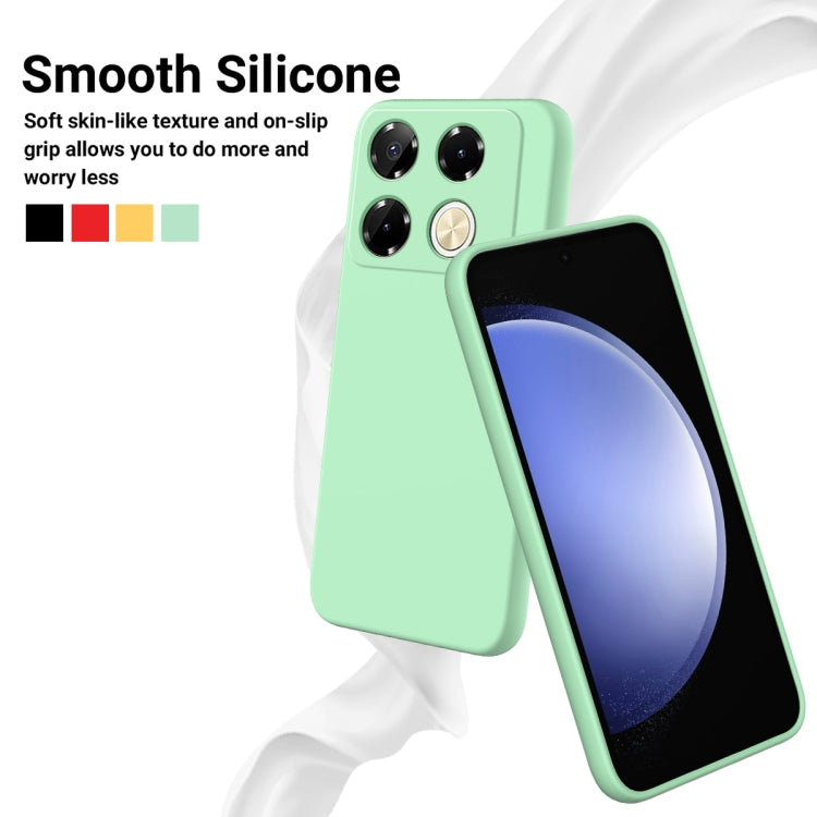 For Infinix Note 40 Pro 4G Solid Color Liquid Silicone Dropproof Full Coverage Protective Case(Green) - Infinix Cases by PMC TechLife | Online Shopping South Africa | PMC TechLife | Buy Now Pay Later Mobicred