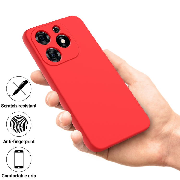 For Tecno Spark 20C/Go 2024 Solid Color Liquid Silicone Dropproof Full Coverage Protective Case(Red) - free shipping - PMC Jewellery - Order now!