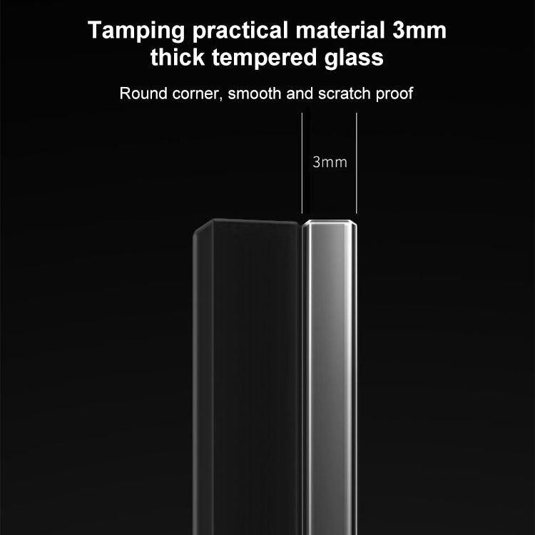 86mm Round LED Tempered Glass Switch Panel, Gray Round Glass, Style:Two Billing Control - Switch by PMC TechLife | Online Shopping South Africa | PMC TechLife | Buy Now Pay Later Mobicred