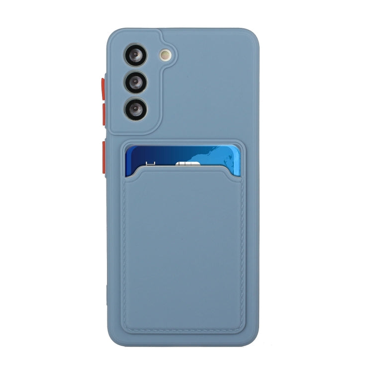 For Samsung Galaxy S24 5G / S25 5G Card Slot Design Shockproof TPU Phone Case(Grey) - Galaxy S24 5G Cases by PMC Jewellery | Online Shopping South Africa | PMC Jewellery | Buy Now Pay Later Mobicred