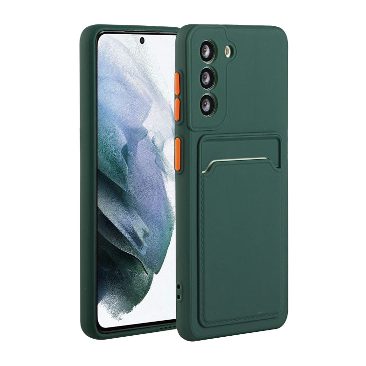 For Samsung Galaxy S24+ / S25+ Card Slot Design Shockproof TPU Phone Case(Dark Green) - Galaxy S24+ 5G Cases by PMC Jewellery | Online Shopping South Africa | PMC Jewellery | Buy Now Pay Later Mobicred