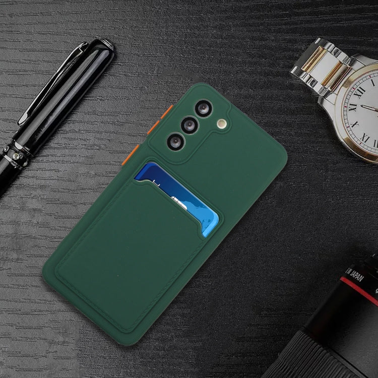 For Samsung Galaxy S24+ / S25+ Card Slot Design Shockproof TPU Phone Case(Dark Green) - Galaxy S24+ 5G Cases by PMC Jewellery | Online Shopping South Africa | PMC Jewellery | Buy Now Pay Later Mobicred