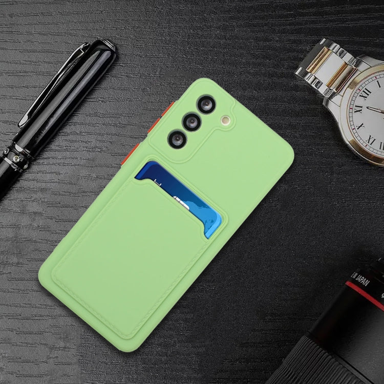 For Samsung Galaxy S24+ / S25+ Card Slot Design Shockproof TPU Phone Case(Matcha Green) - Galaxy S24+ 5G Cases by PMC Jewellery | Online Shopping South Africa | PMC Jewellery | Buy Now Pay Later Mobicred