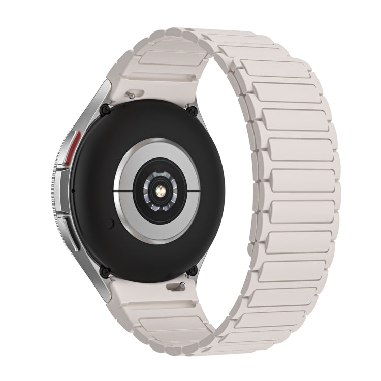 For Samsung Galaxy Watch 6 / 5 / 4 Magnetic Loop Silicone Watch Band(Starlight Color) - Watch Bands by PMC TechLife | Online Shopping South Africa | PMC TechLife