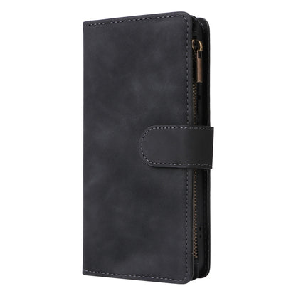 For Xiaomi Redmi Note 13 Pro+ Multifunctional Frosted Zipper Wallet Leather Phone Case(Black) - Note 13 Pro+ Cases by PMC Jewellery | Online Shopping South Africa | PMC Jewellery | Buy Now Pay Later Mobicred