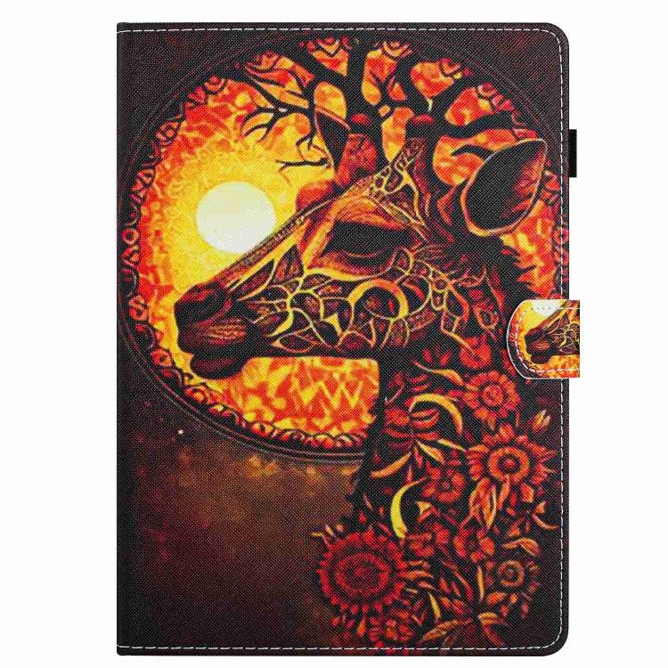 For 10 inch Painted Pattern Stitching Leather Tablet Case(Flower Deer) - 10 - 11 inch by PMC TechLife | Online Shopping South Africa | PMC TechLife | Buy Now Pay Later Mobicred
