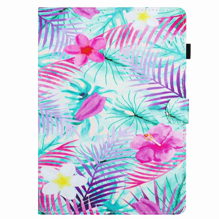 For 10 inch Painted Pattern Stitching Leather Tablet Case(Bougainvillea) - 10 - 11 inch by PMC TechLife | Online Shopping South Africa | PMC TechLife | Buy Now Pay Later Mobicred