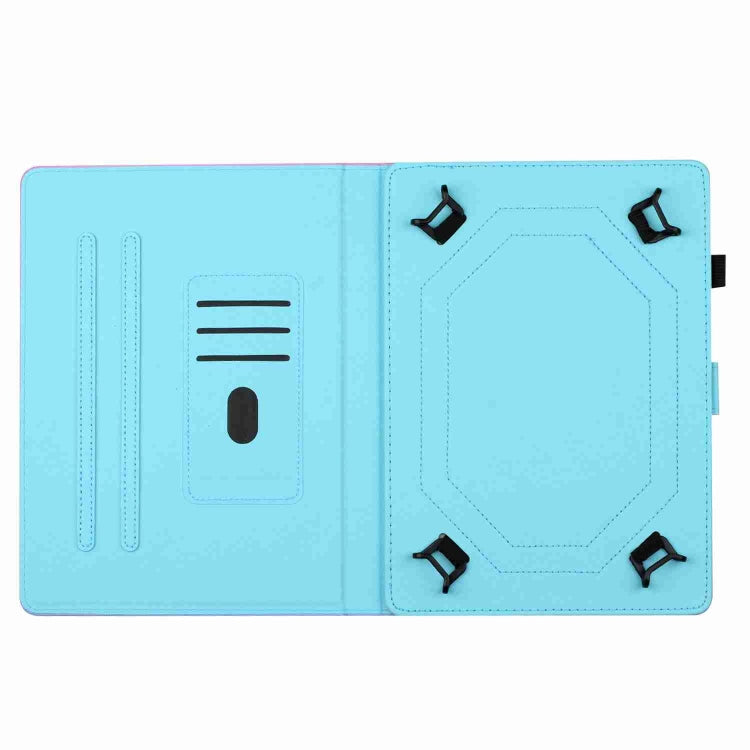 For 10 inch Painted Pattern Stitching Leather Tablet Case(Bougainvillea) - 10 - 11 inch by PMC TechLife | Online Shopping South Africa | PMC TechLife | Buy Now Pay Later Mobicred