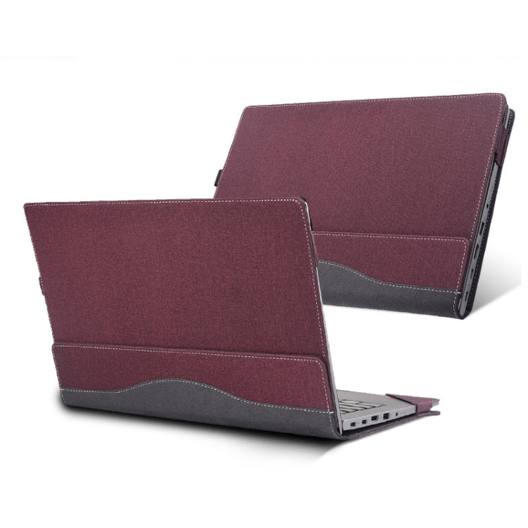 For Lenovo V14 G3 ABA / IAP Laptop Leather Shockproof Protective Case(Wine Red) - 14.1 inch by PMC Jewellery | Online Shopping South Africa | PMC Jewellery | Buy Now Pay Later Mobicred