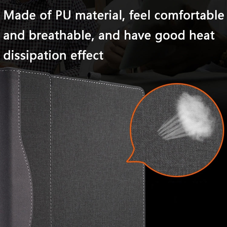 For Lenovo ThinkPad E14 Gen 5 / E14 Gen 6 Laptop Leather Shockproof Protective Case(Black) - 14.1 inch by PMC TechLife | Online Shopping South Africa | PMC TechLife | Buy Now Pay Later Mobicred