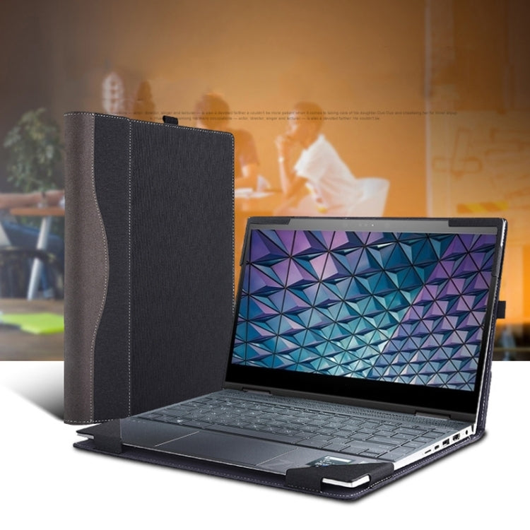 For Lenovo V15 G2 ALC / ITL / IJL Laptop Leather Shockproof Protective Case(Black) - 15.6 - 17 inch by PMC Jewellery | Online Shopping South Africa | PMC Jewellery | Buy Now Pay Later Mobicred