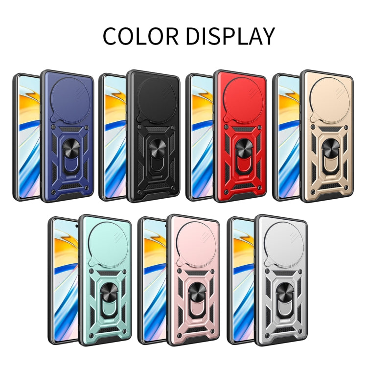 For Honor Magic6 Pro Sliding Camera Cover Design TPU+PC Phone Case(Red) - Honor Cases by PMC TechLife | Online Shopping South Africa | PMC TechLife | Buy Now Pay Later Mobicred