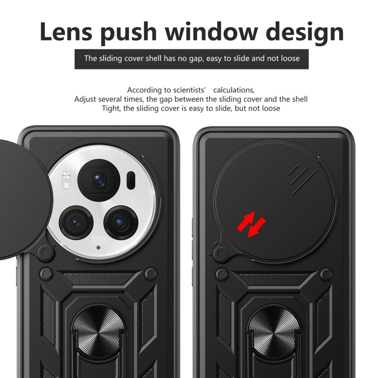 For Honor Magic6 Pro Sliding Camera Cover Design TPU+PC Phone Case(Red) - Honor Cases by PMC TechLife | Online Shopping South Africa | PMC TechLife | Buy Now Pay Later Mobicred