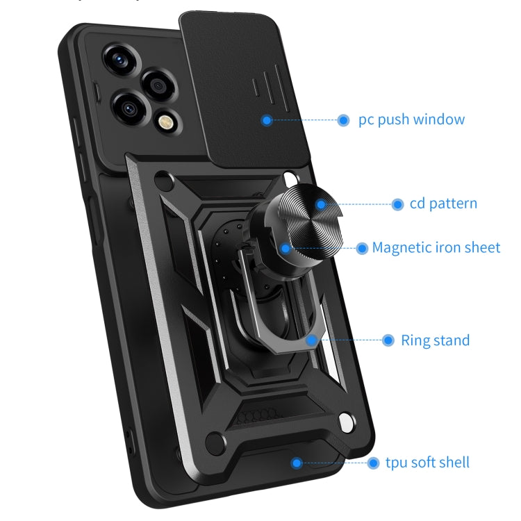 For Honor 200 Lite Global Sliding Camera Cover Design TPU+PC Phone Case(Red) - free shipping - PMC TechLife - Order now!