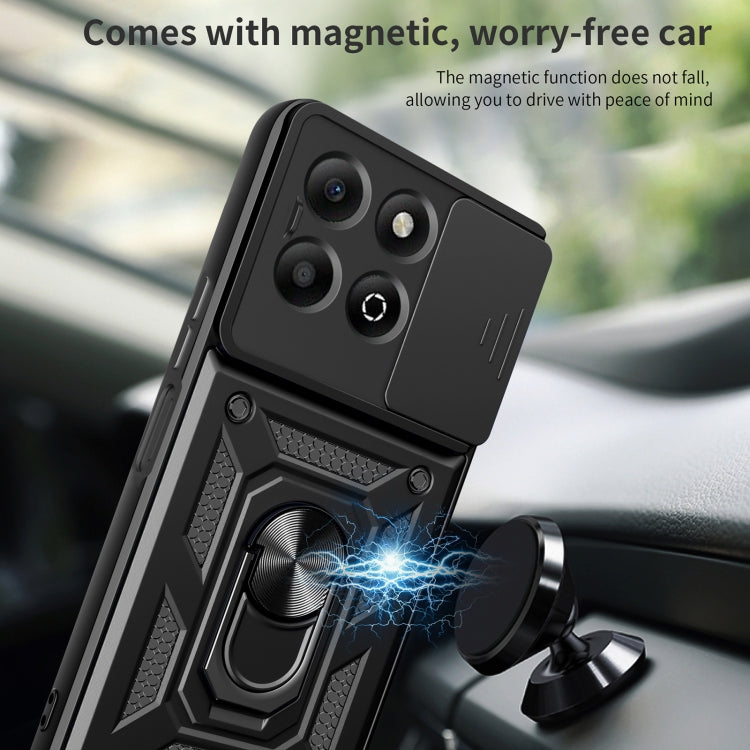 For Honor X6b 4G Sliding Camera Cover Design TPU+PC Phone Case(Rose Gold) - free shipping - PMC TechLife - Order now!