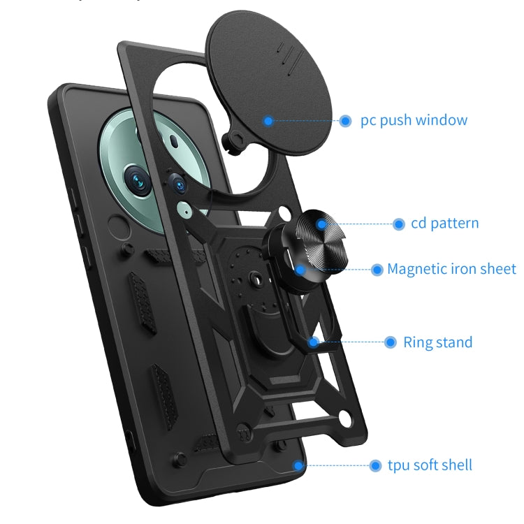 For Honor Magic5 Pro Sliding Camera Cover Design TPU+PC Phone Case(Blue) - free shipping - PMC TechLife - Order now!