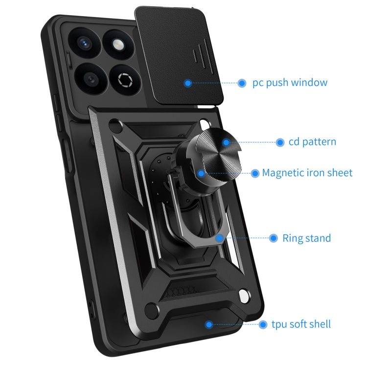 For Honor 200 Smart Sliding Camera Cover Design TPU+PC Phone Case(Blue) - free shipping - PMC TechLife - Order now!