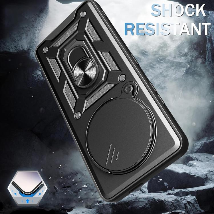 For Honor X60 Pro / X9c Sliding Camera Cover Design TPU+PC Phone Case(Red) - free shipping - PMC TechLife - Order now!