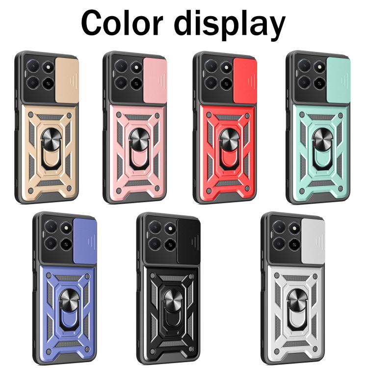 For Honor X5b Plus Sliding Camera Cover Design TPU+PC Phone Case(Silver) - free shipping - PMC TechLife - Order now!