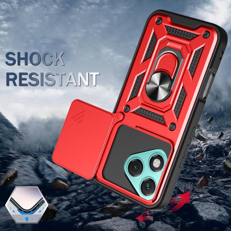For Honor 400 Lite Global Sliding Camera Cover Design TPU+PC Phone Case(Silver) - free shipping - PMC TechLife - Order now!