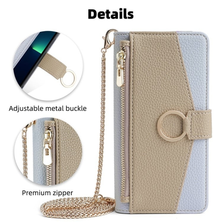 For Huawei nova 8i Crossbody Litchi Texture Leather Phone Case(Blue) - Huawei Cases by PMC TechLife | Online Shopping South Africa | PMC TechLife | Buy Now Pay Later Mobicred