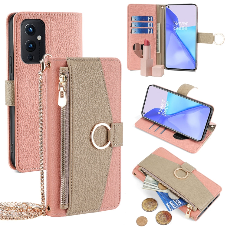 For OnePlus 9 Crossbody Litchi Texture Leather Phone Case(Pink) - free shipping - PMC TechLife - Order now!