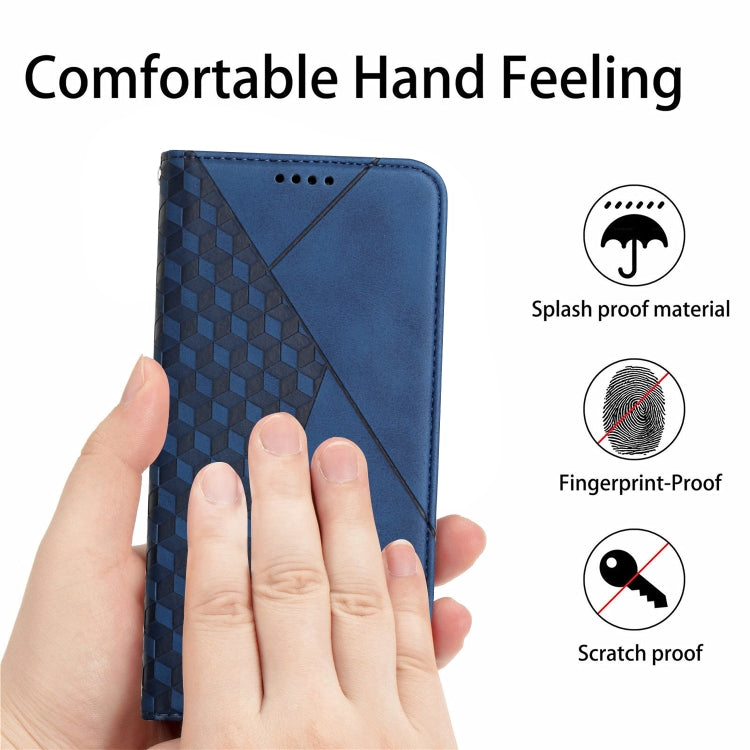 For Tecno Spark Go 2024 / POP 8 Diamond Splicing Skin Feel Magnetic Leather Phone Case(Blue) - Tecno Cases by PMC Jewellery | Online Shopping South Africa | PMC Jewellery | Buy Now Pay Later Mobicred
