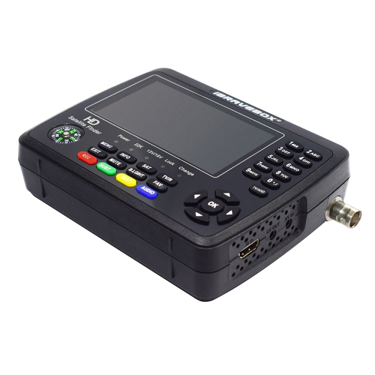 iBRAVEBOX V10 Finder Pro+ 4.3 inch Display Digital Satellite Meter Signal Finder, Support DVB-S/S2/S2X/T/T2/C AHD, Plug Type:AU Plug(Black) - Satellite Finder by PMC Jewellery | Online Shopping South Africa | PMC Jewellery | Buy Now Pay Later Mobicred