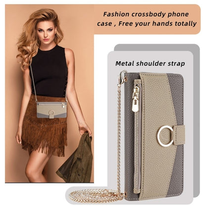 For Blackview A85 Crossbody Litchi Texture Leather Phone Case(Grey) - More Brand by PMC Jewellery | Online Shopping South Africa | PMC Jewellery